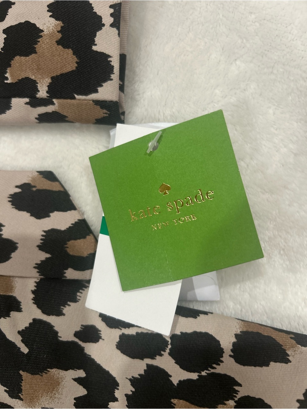 Kate Spade Leopard Trench Coat Womens Large Belted Flared Animal Print NWT new - Picture 13 of 13